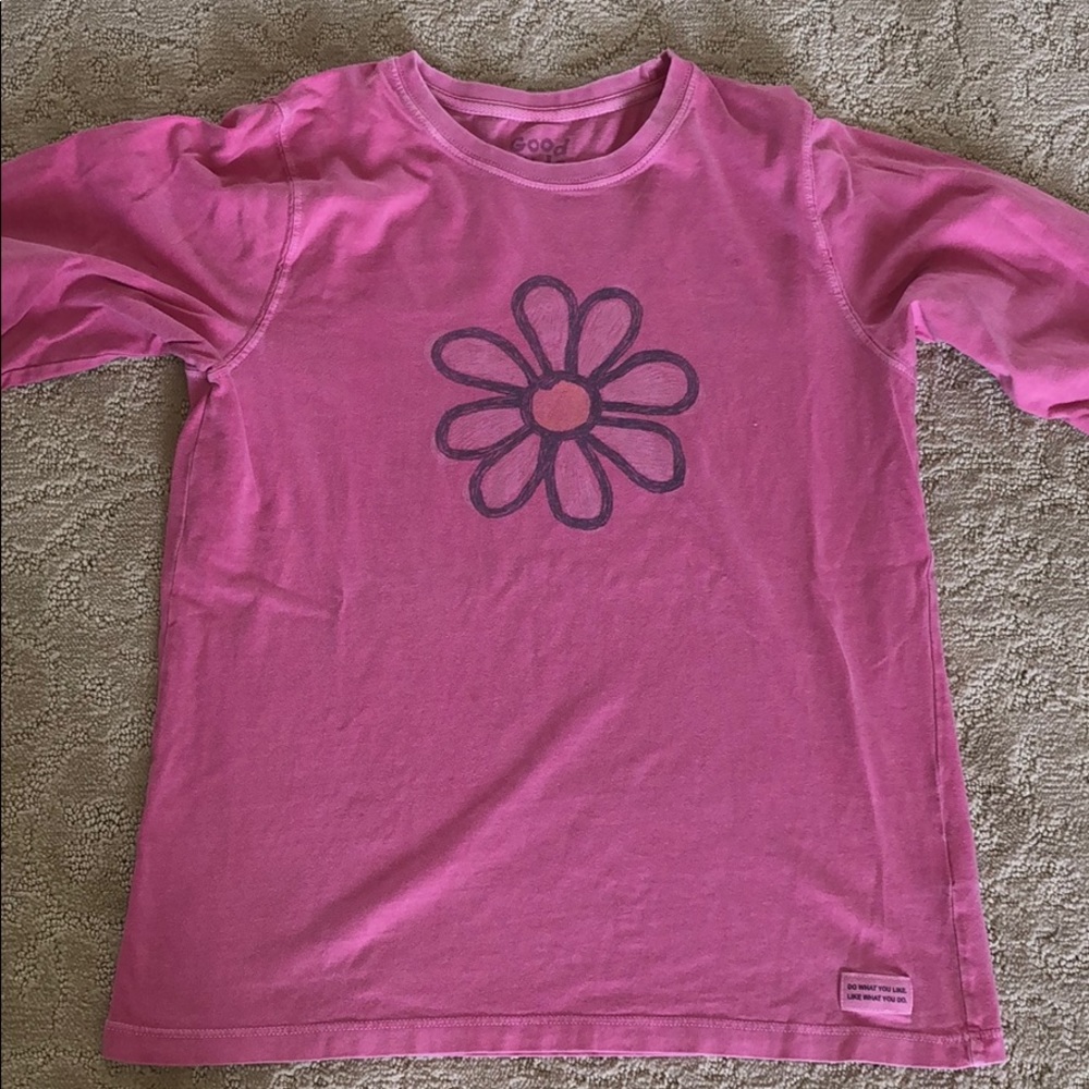 Pink life is good long sleeve.